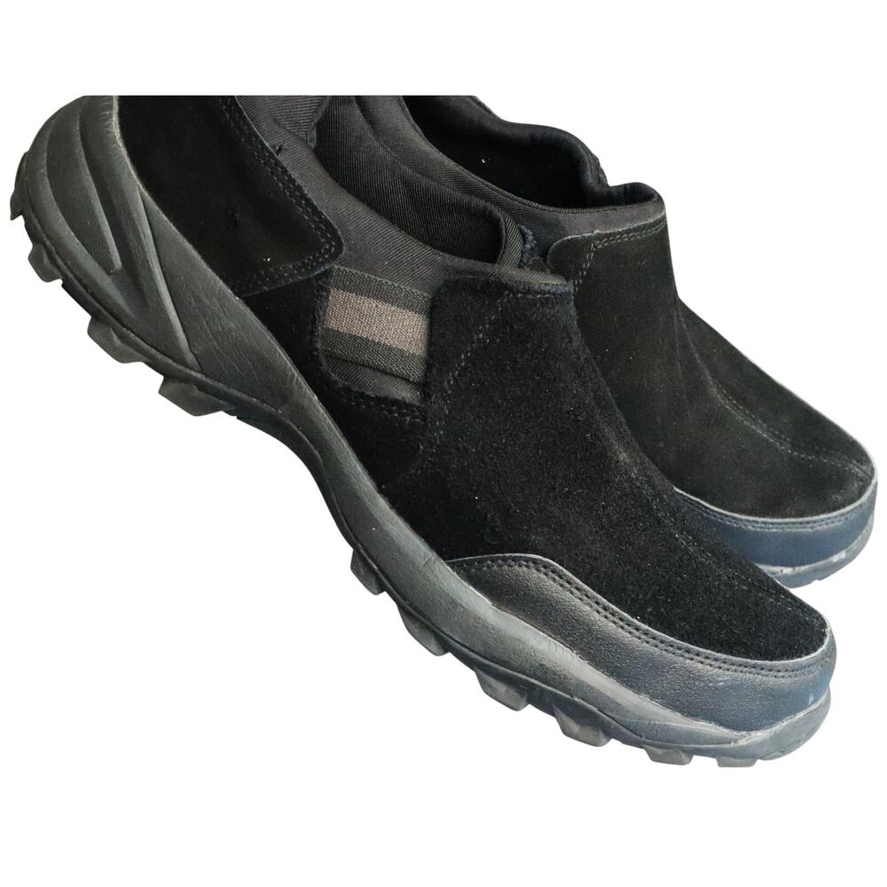 Gander Mountain Black Suede Trail Hiking Shoe Men 12 Low Top Outdoor Waterproof
